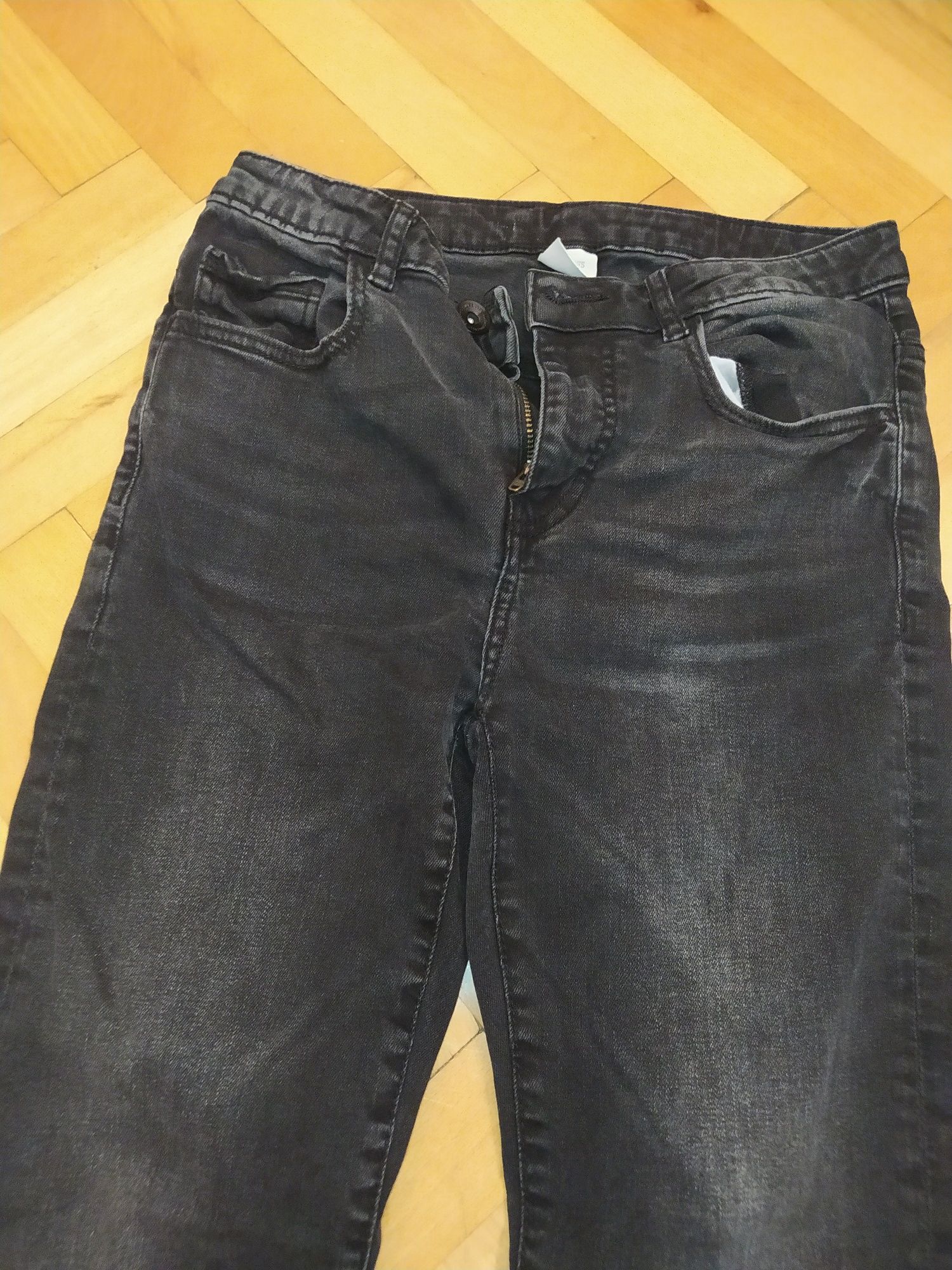 Spodnie jeansy rurki zara 164 czarne