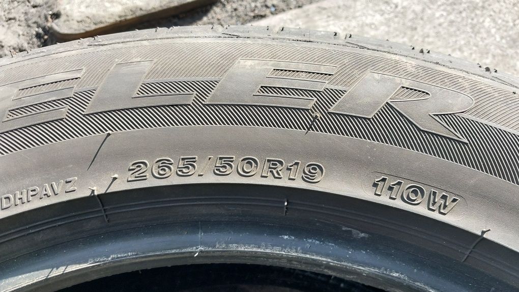 Opony letnie Bridgestone 265/50R19