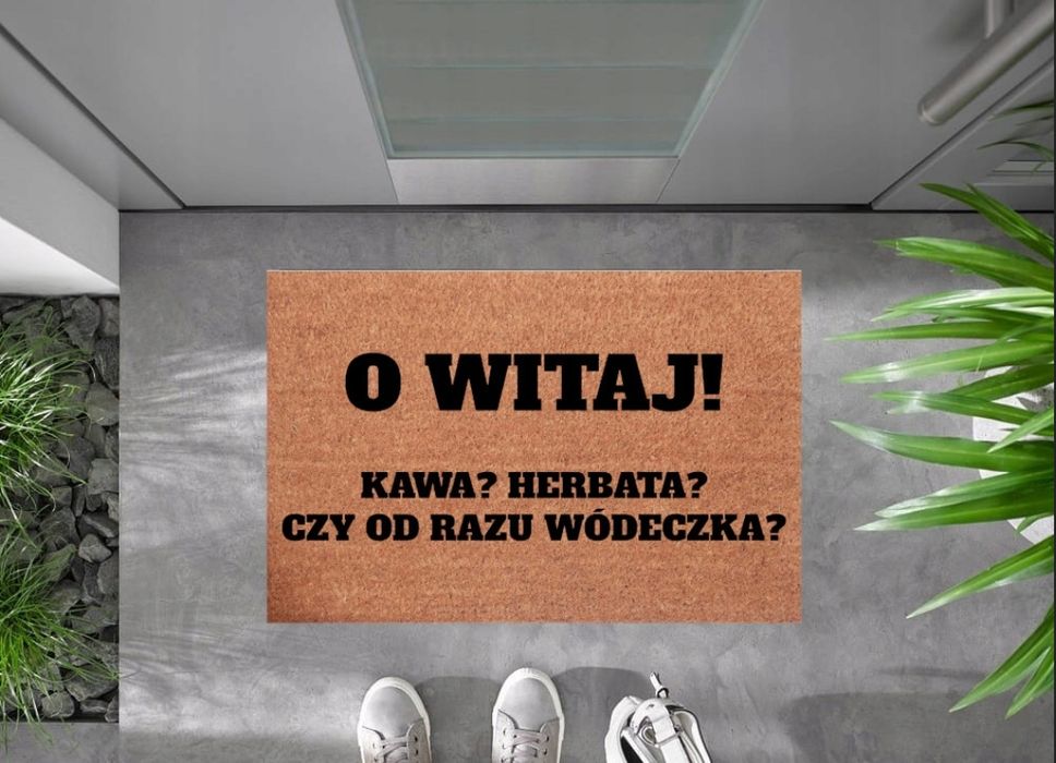 wycieraczka  i wejściowa witaj kawa herbata czy od razu wódeczka ?