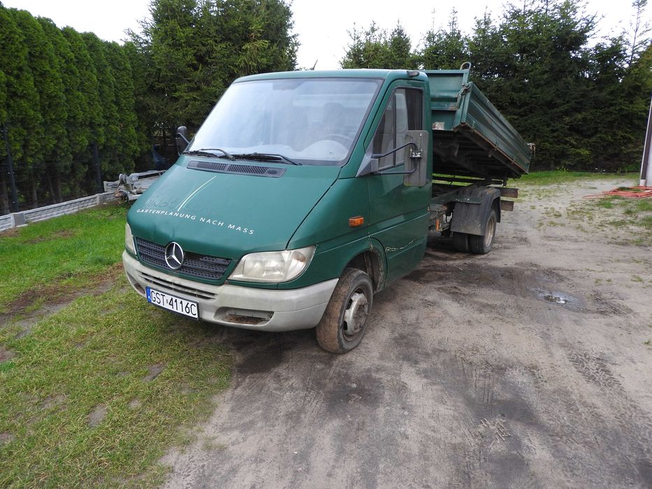 mercedes sprinter bliźniak wywrotka do 3,5t hak kategoria b
