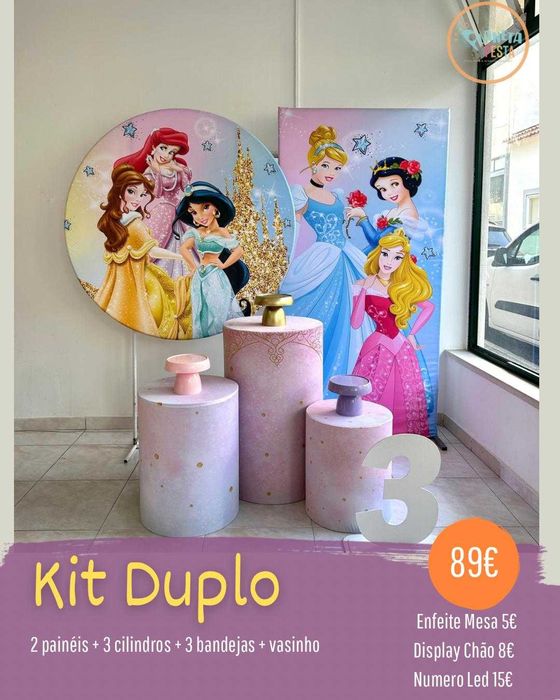 Aluguel de kit pegue e monte para festas