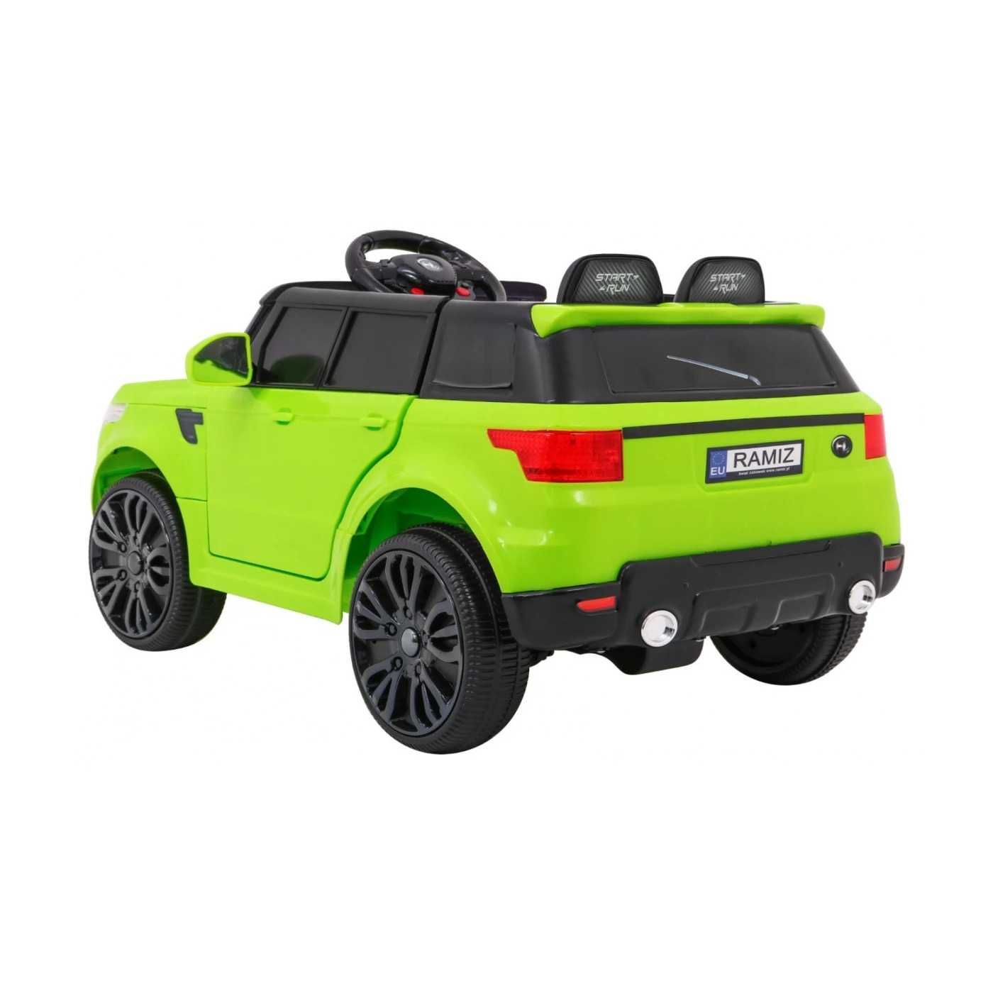 Autko Start Run na akumulator, Zielony SUV + Pilot