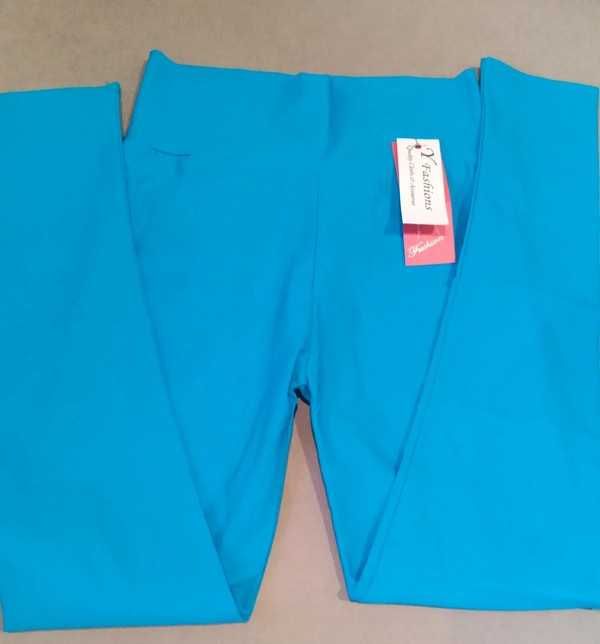 Leginsy Obcisłe S/XS Niebieskie Nowe YFashions z metką