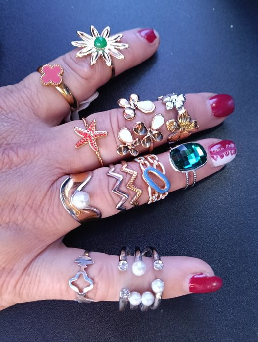 Anéis em aço inoxidável, ajustável