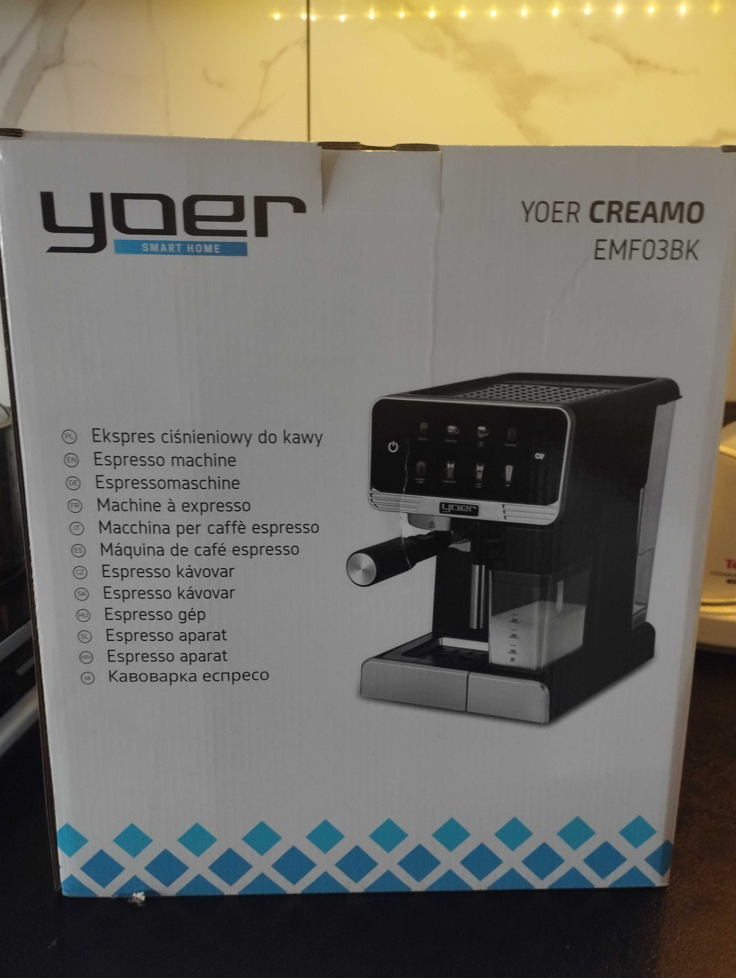 Ekspres do Kawy Yoer Creamo Pro EMF03BK