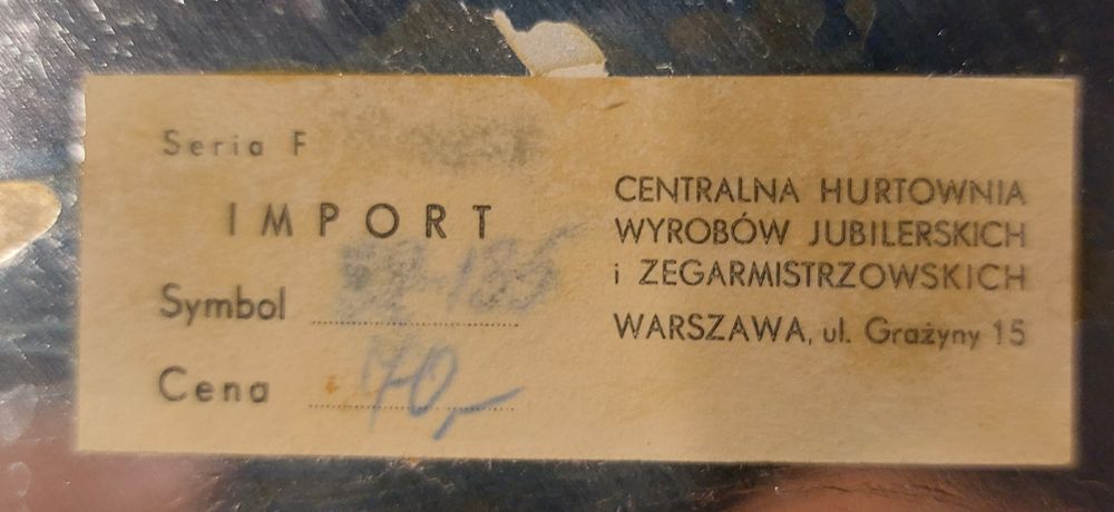 Srebrna taca z czasów PRL