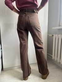 Jeansy brązowe Zara 36