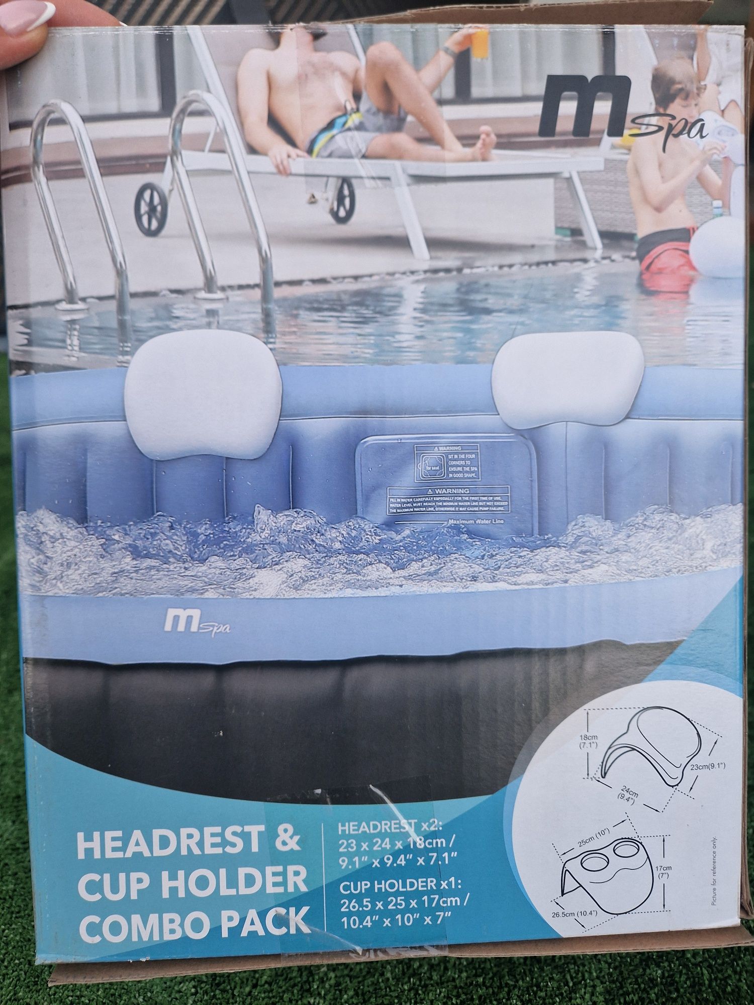 Zagłówki i cupholder do jacuzzi mspa