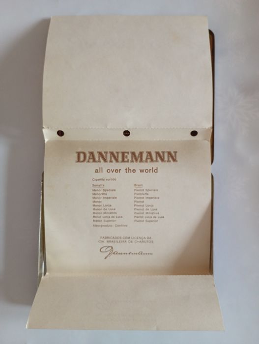 Metalowe pudełko na cygaretki Dannemann Sumatra Menor