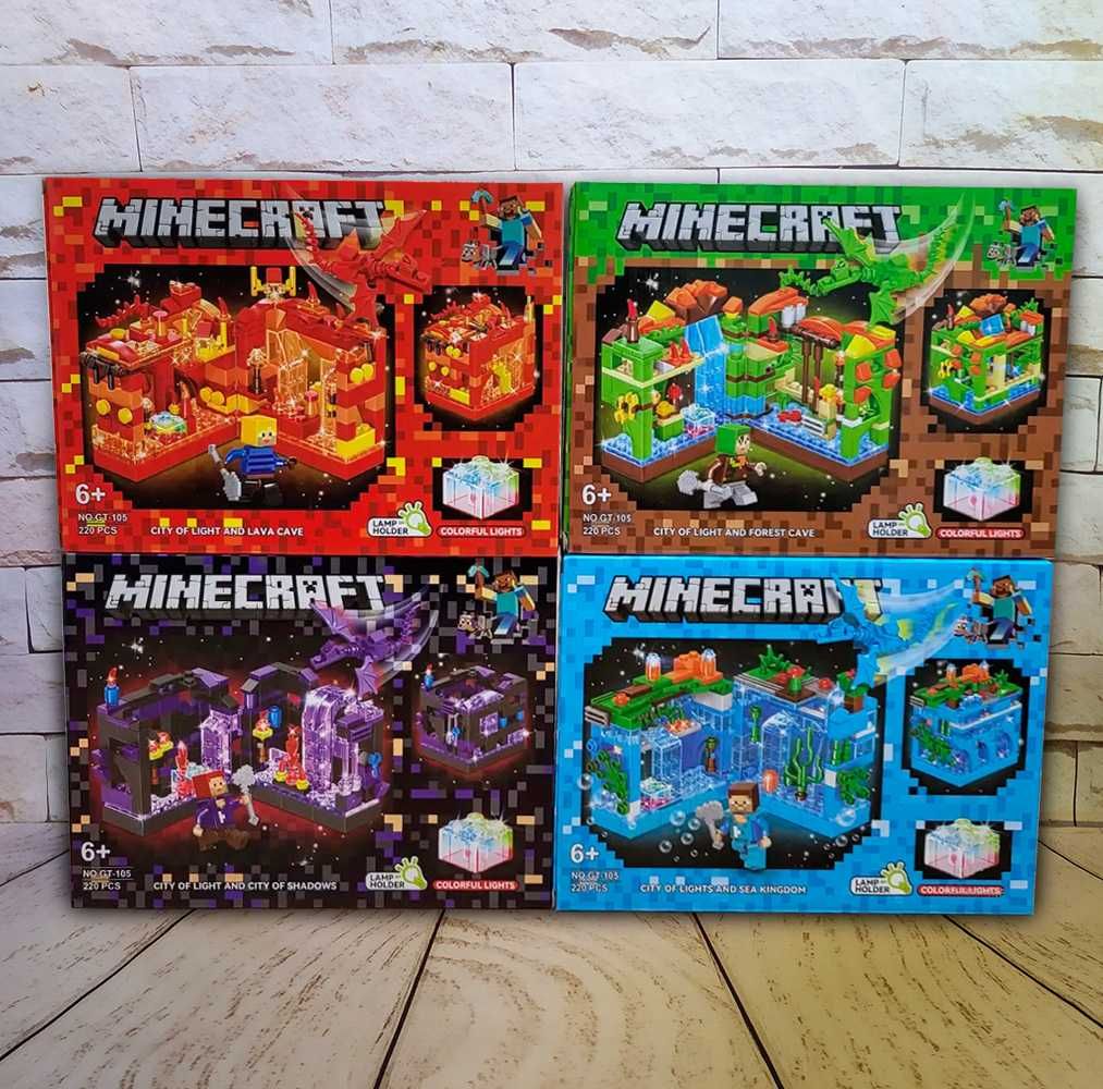 Большой набор Lego MINECRAFT 4 Крепости, 880 деталей. Лего Майнкрафт