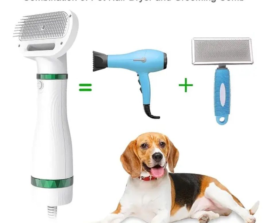 Фен-гребінець для вовни кішок та собак Pet Grooming Dryer WN-10