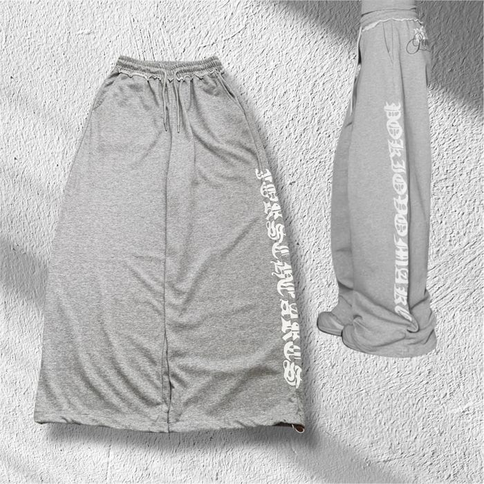 Широкі спортивні штани опіум bershka з принтом baggy opium sweatpants