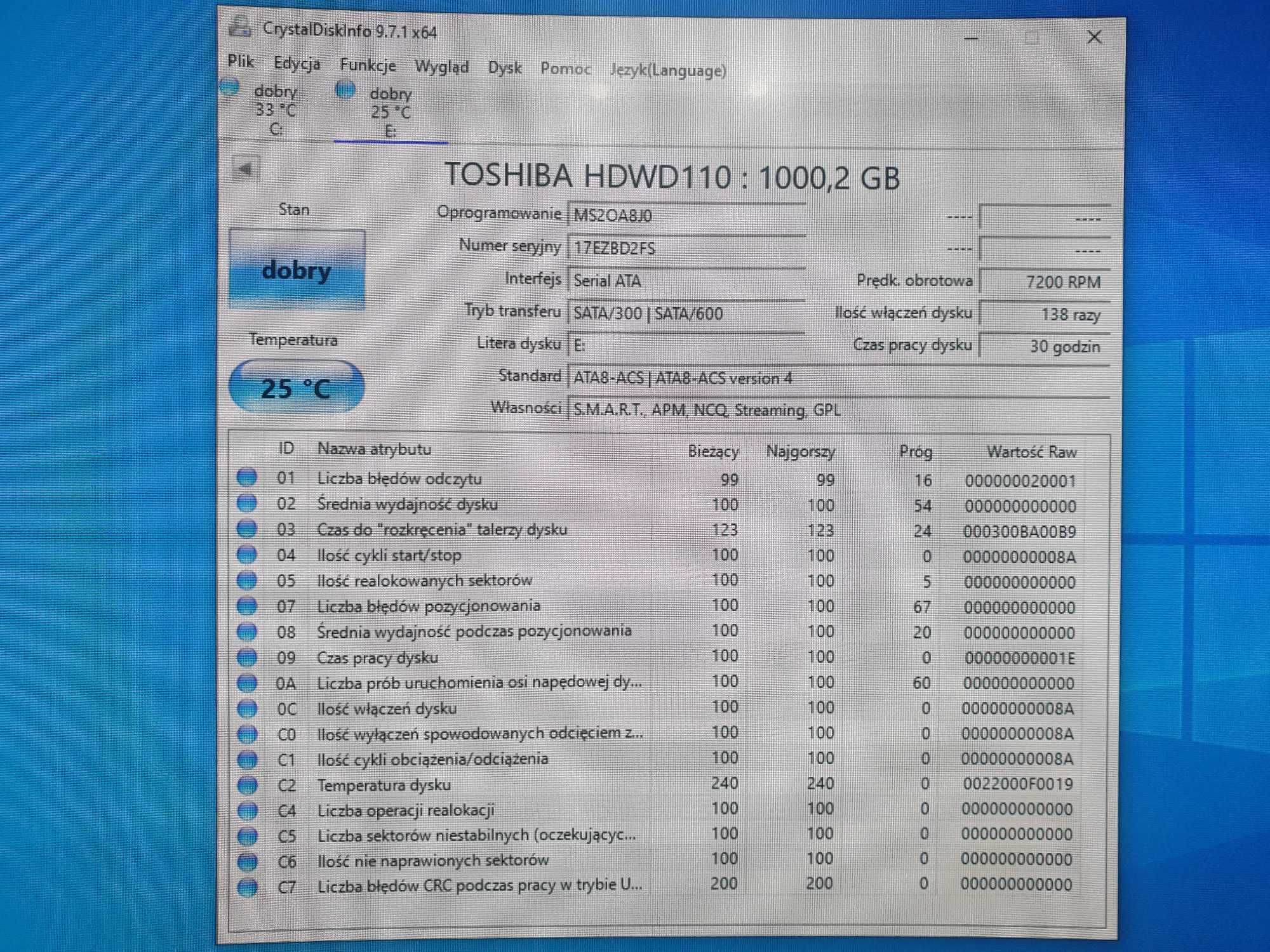 Dysk HDD Toshiba P300 1TB
