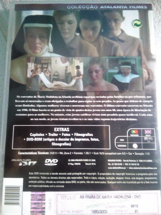 As Irmãs de Maria Madalena filme  Leão de Ouro 2002 ( Peter Mulan)