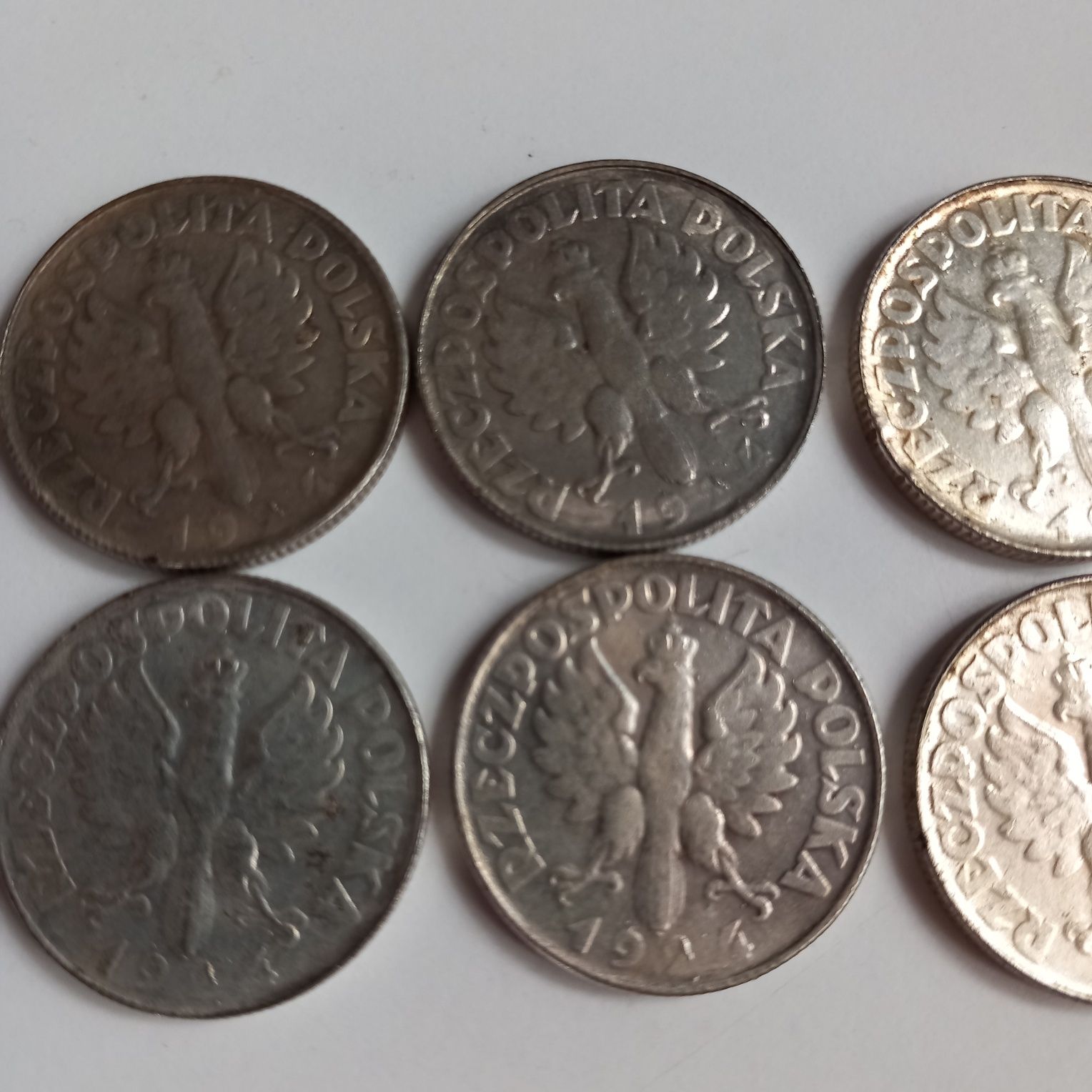 Monety żniwiarka 10 sztuk 1924