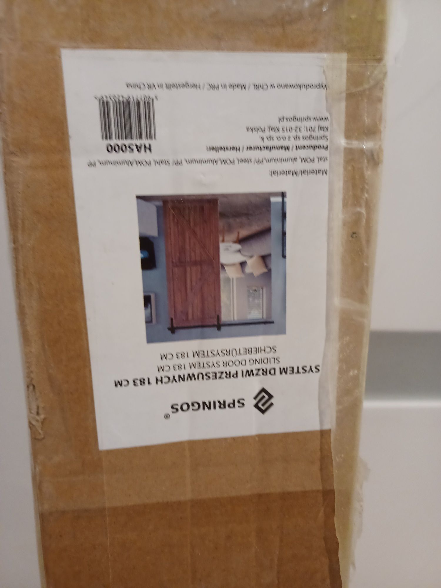 Drzwi przesuwne , prowadnica nowe