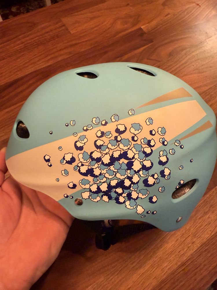 Kask deskorolka/rolki/narty dziecięcy rik rok auchan