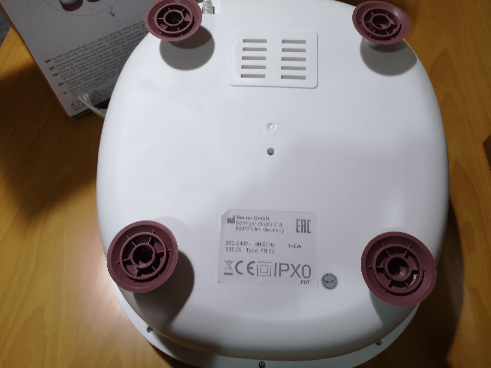 Spa Beurer FB 35 - pés com aromaterapia