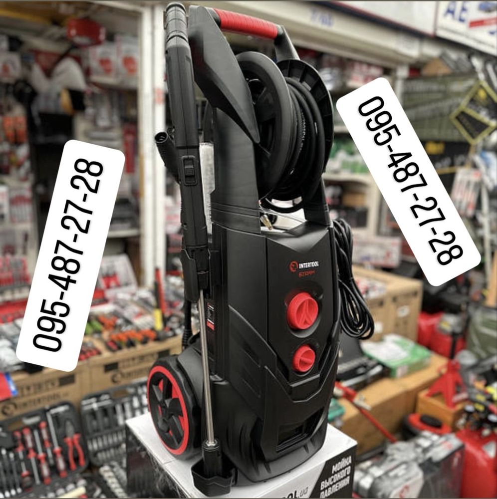 Мийка високого тиску на 2500 Вт, 130-195 бар INTERTOOL STORM WT-1509