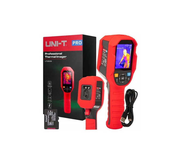 PROFESJONALNA Kamera termowizyjna pirometr akumulatorowa miernik