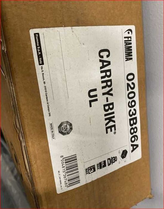 Bagażnik turystyczny rowerowy przyczepy, kampera busa Fiamma