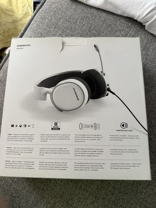 Słuchawki gamingowe Steelseries ARCTIS 3 białe