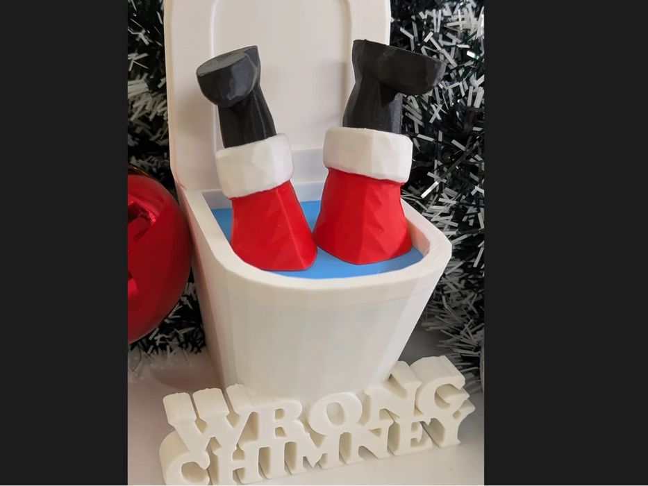 Pai Natal na Chaminé Errada