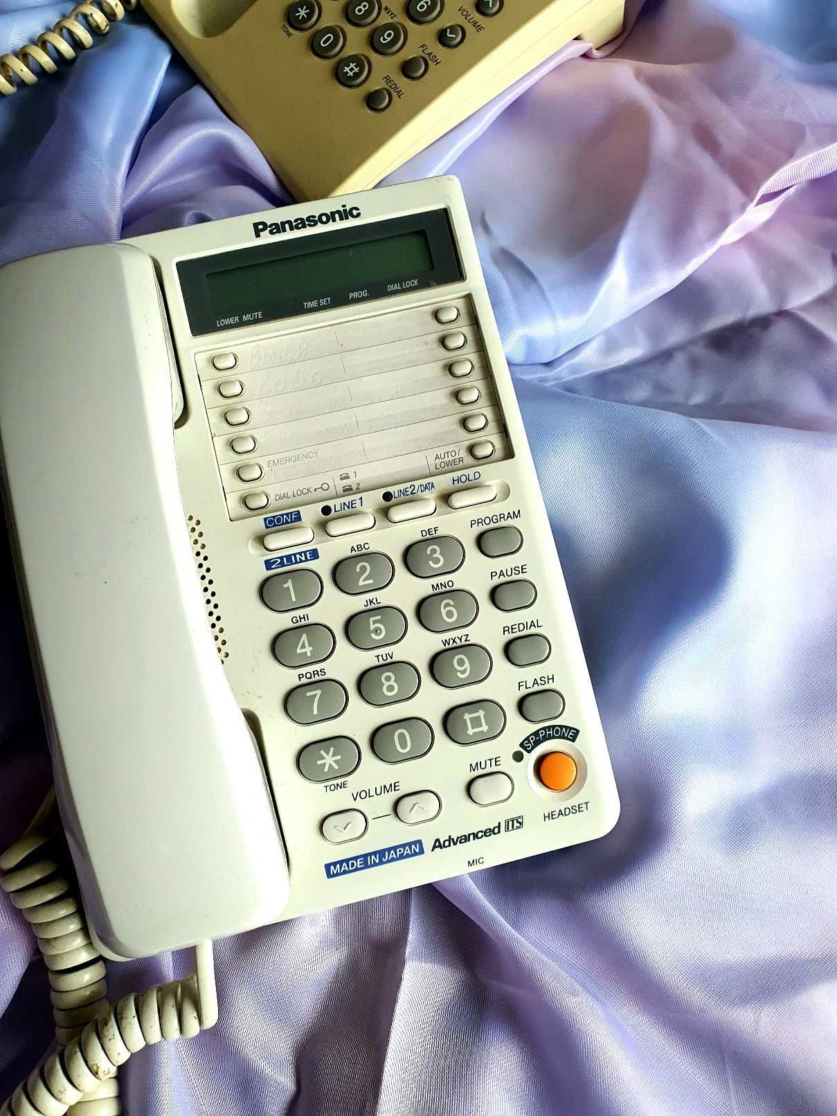 Продам двухлинейный мини АТС стационарный телефон Panasonic Japan