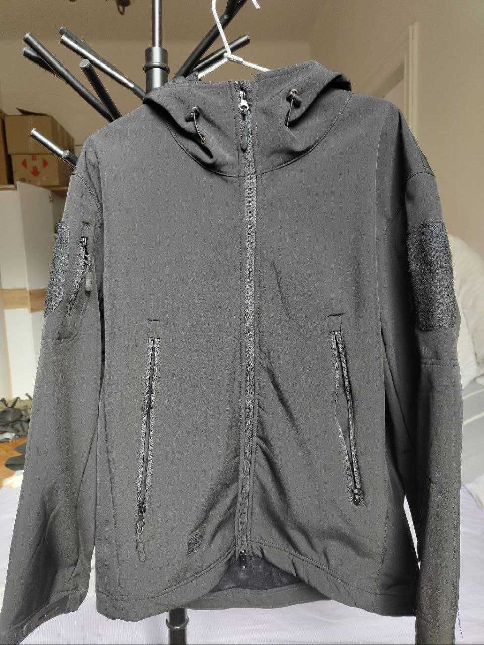 Тактична куртка Софтшел, Esdy Softshell, чорна, розмір L