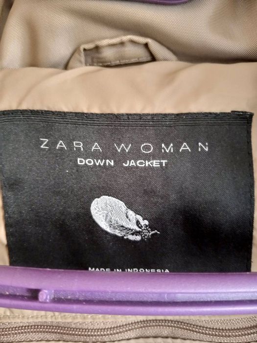 Продам пуховик женский Zara р.м