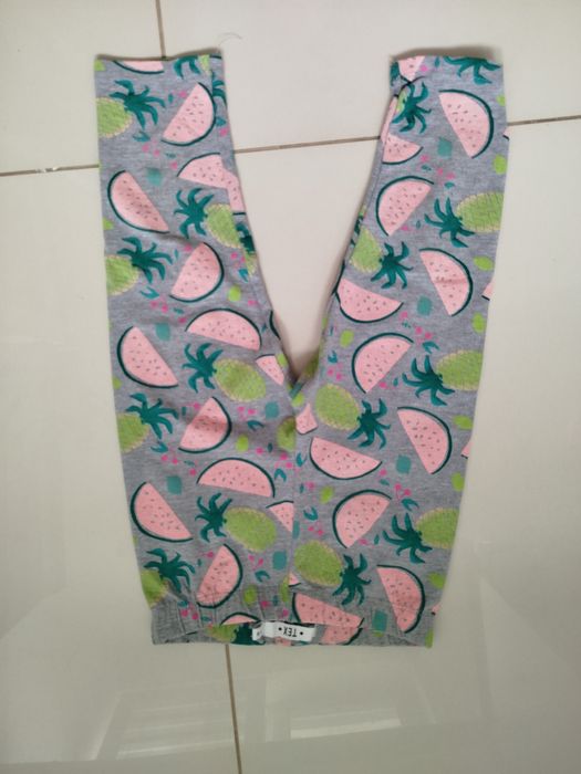 Legginsy getry kolarki dla dziewczynki rozmiar 122/128