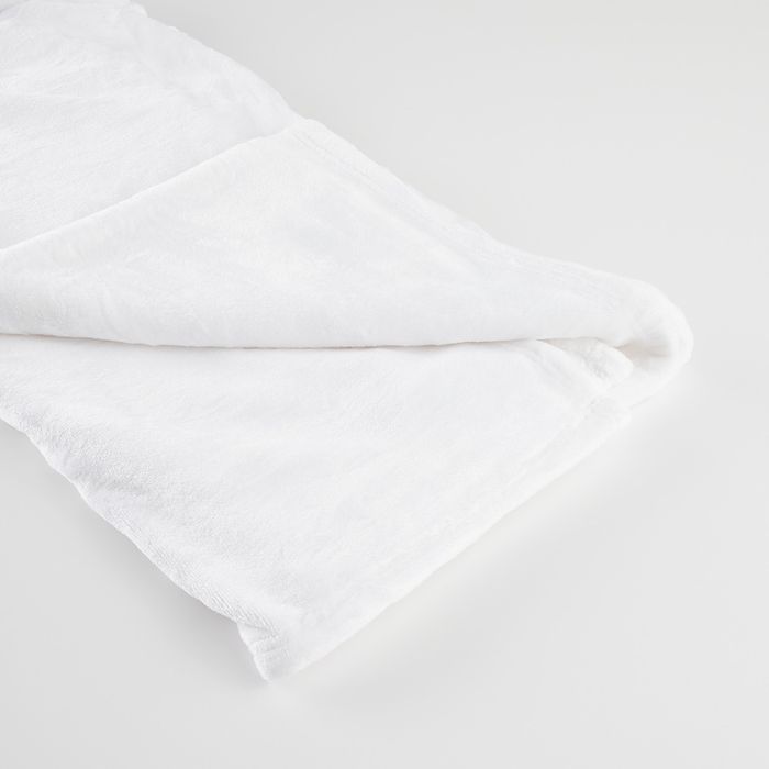 Home&you koc polarowy floss bialy  150x200 / 2sztuki