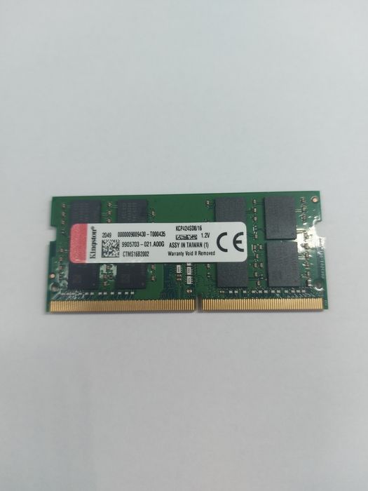 Оперативна пам'ять для ноутбуків Kingston 16 GB SO-DIMM DDR4 2400 MHz