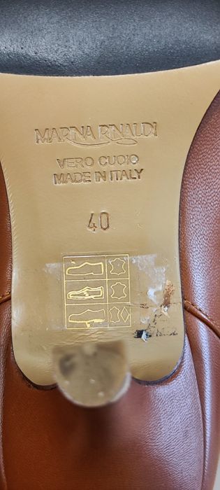 Botki skórzane Marina Rinaldi r.40