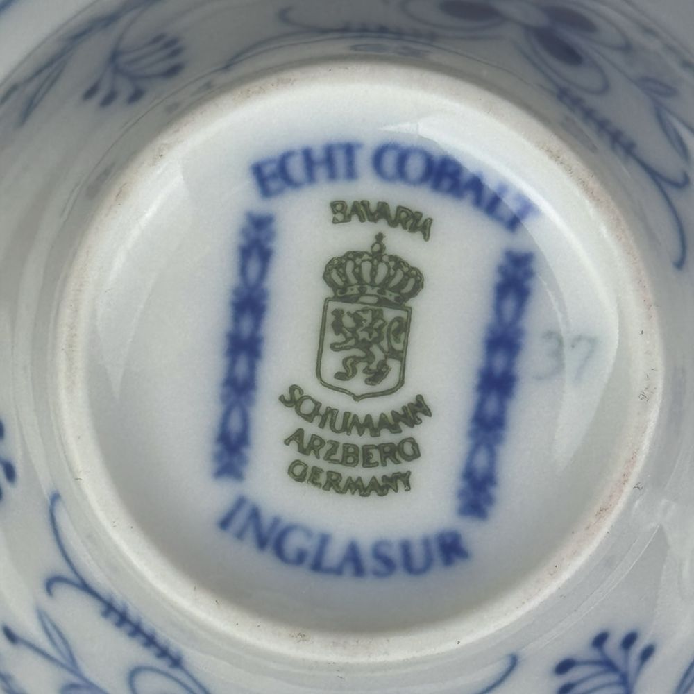 Serwis kawowy wzór słomkowy Echt Cobalt Bavaria Schumann b5/05261