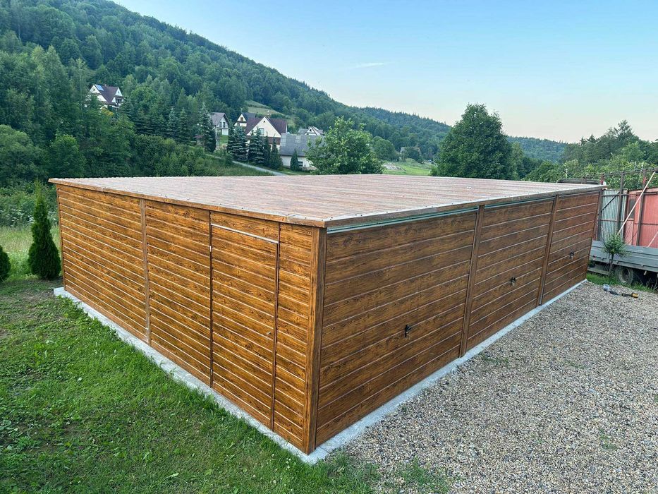 Garaż Blaszany ZŁOTY DĄB  - Garaże Blaszane | Wiaty | Hale | - ESSTAL*