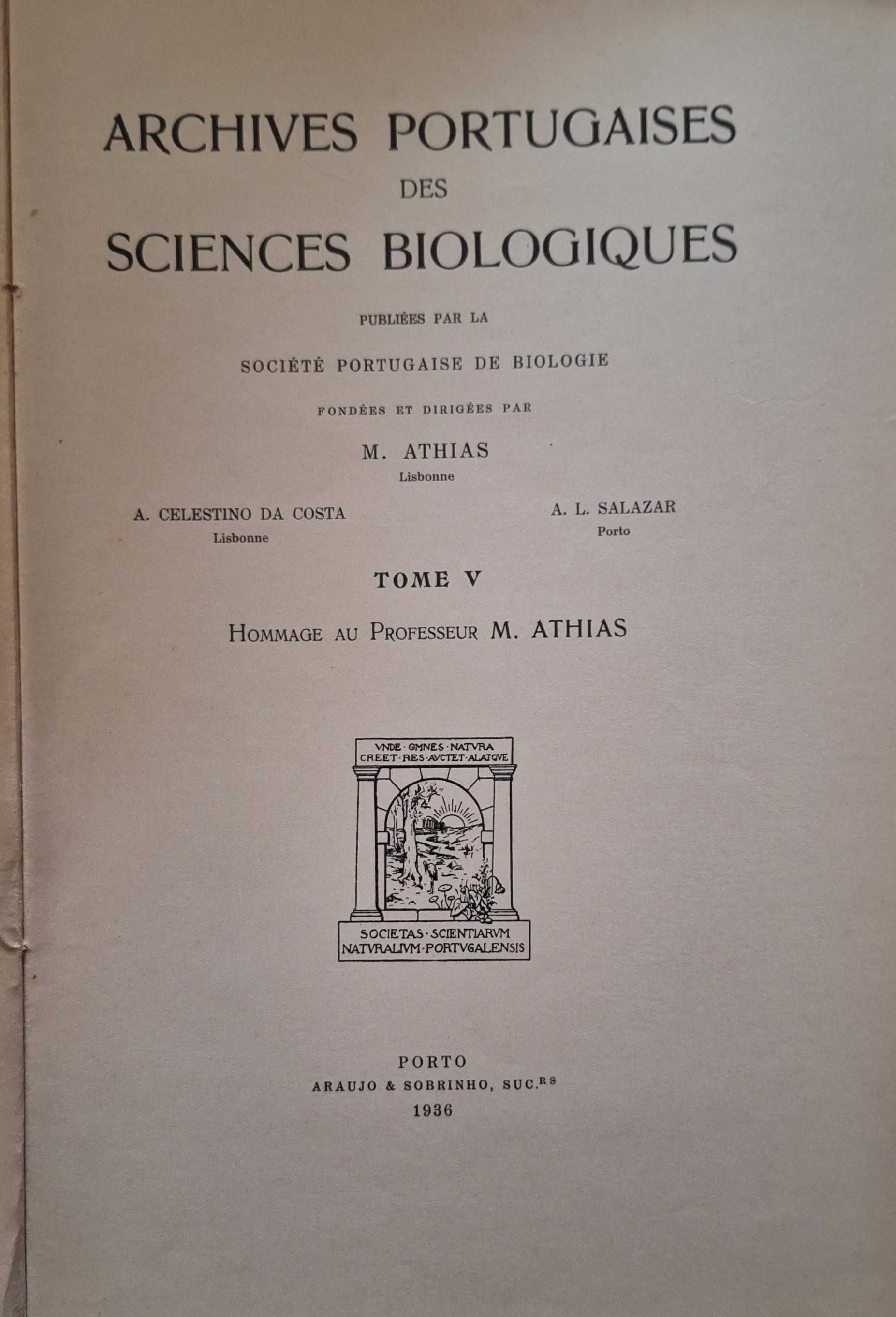 Ciências Biológicas Por Celestino da Costa 2 Volumes de 1936 e 1944