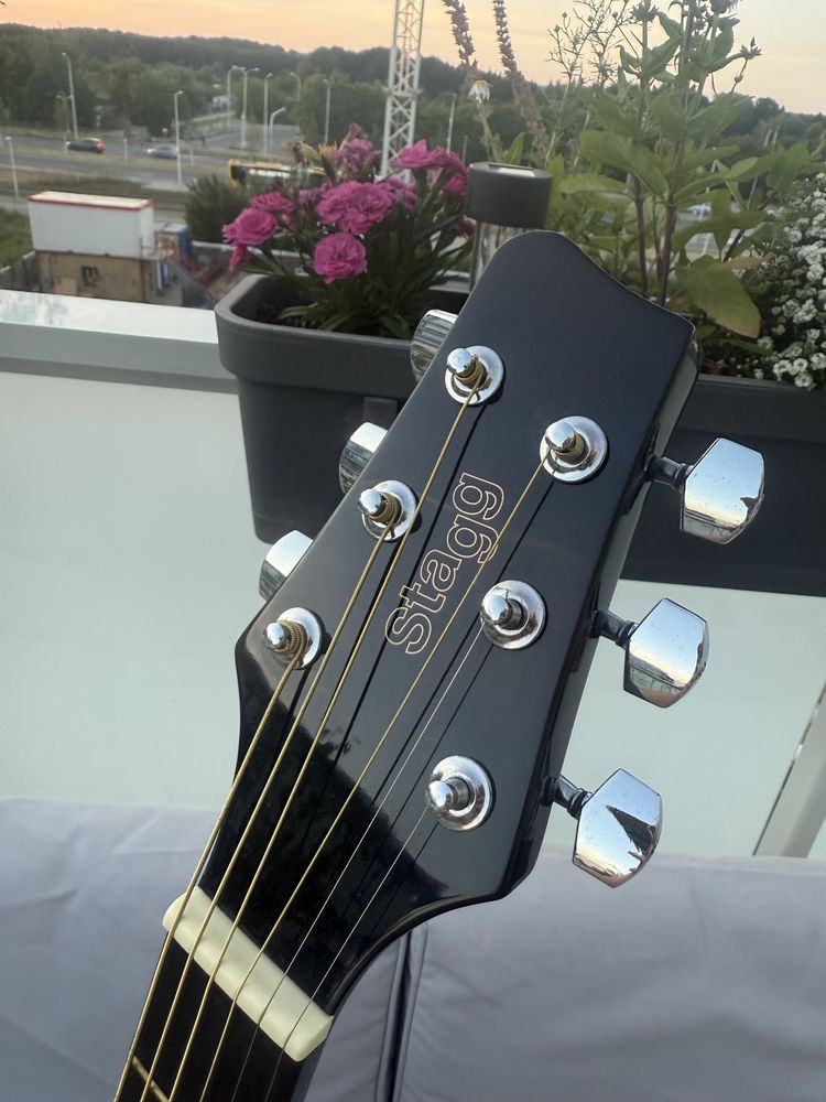 STAGG gitara akustyczna SW201 RDSBKS