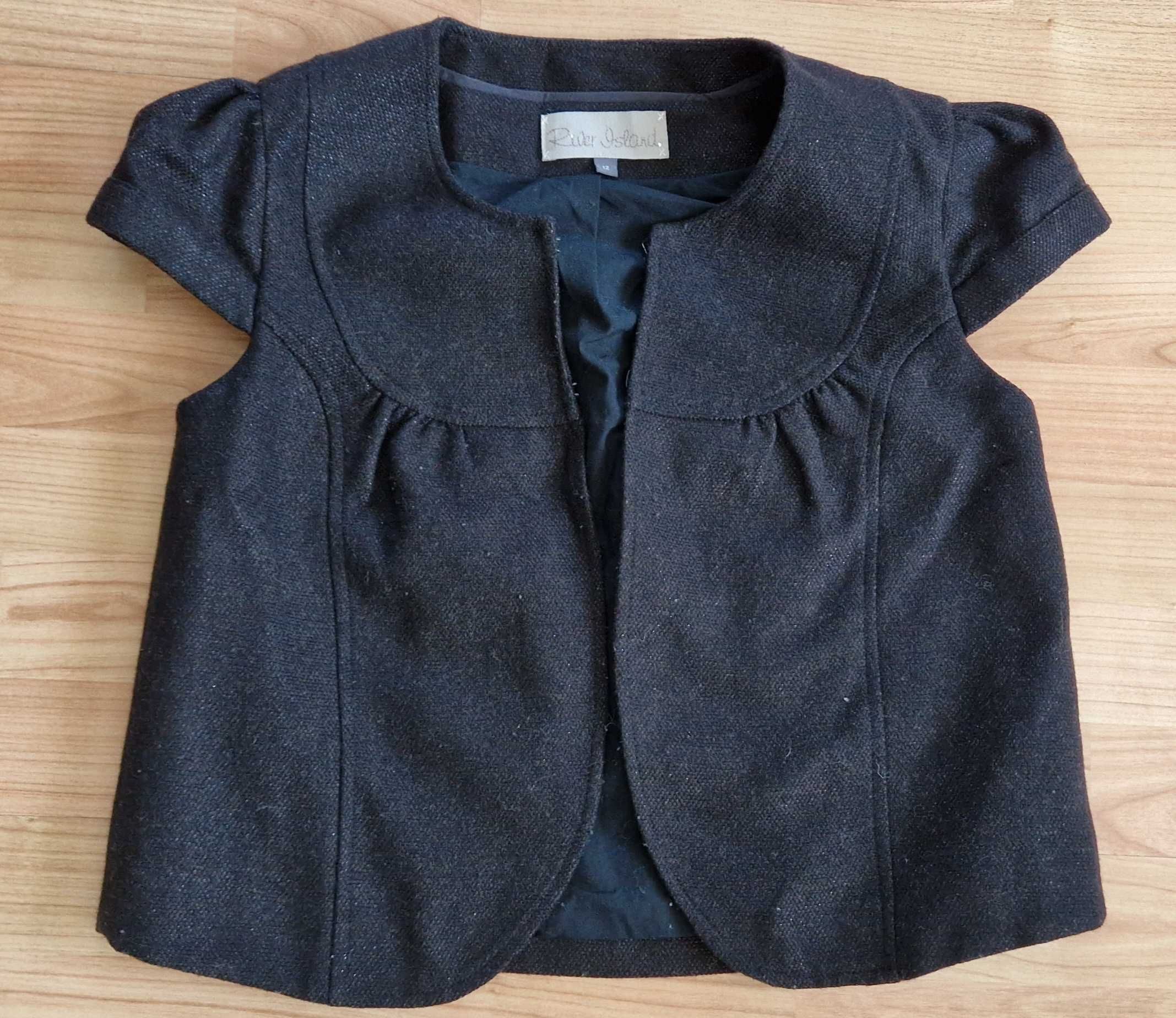 Bolerko, kamizelka, narzutka z błyszczacą nitką River Island L