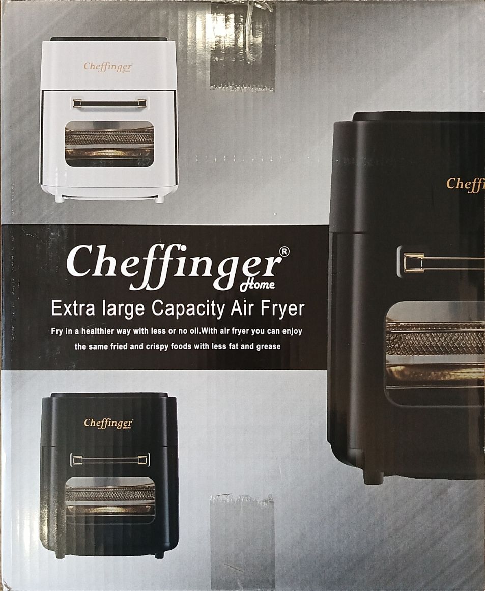 Air Fryer Cheffinger Xl, Czarny, 12L
