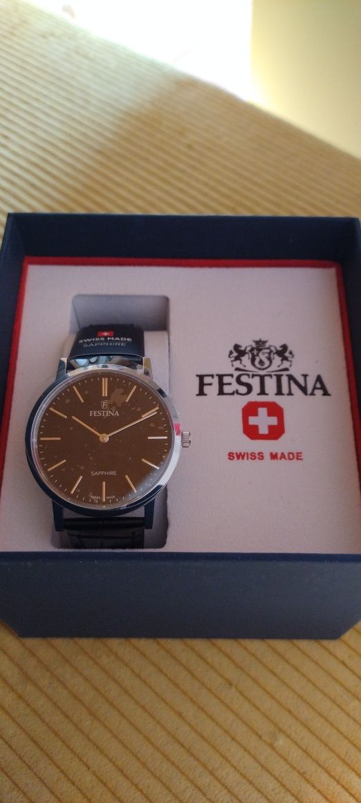 FESTINA F20012/4 NOWY męski zegarek: szafirowe szkło 24M GW.  F20012-4
