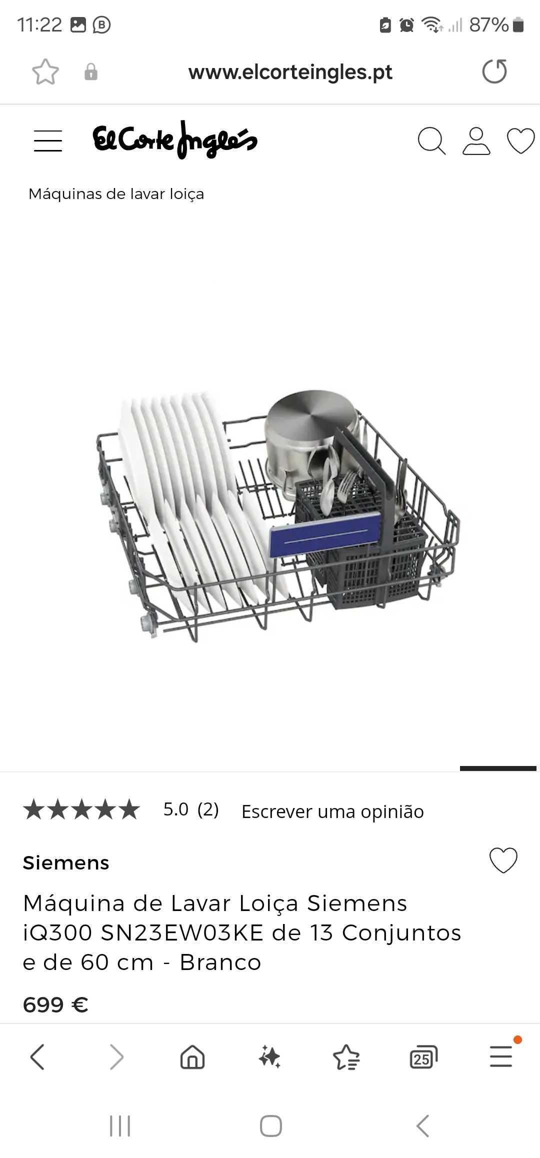 Máquina lavar loiça, Siemens IQ300
