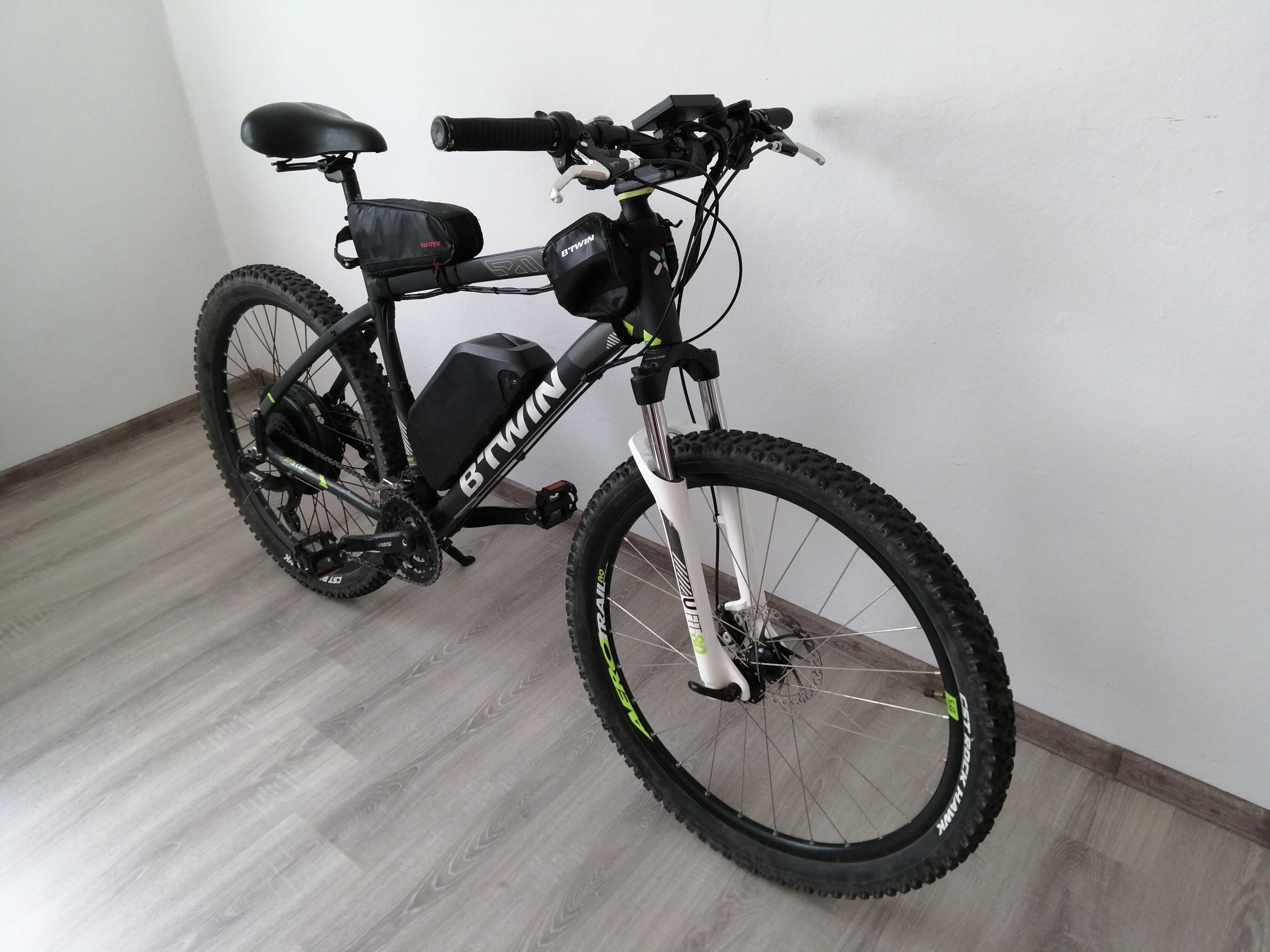 ebike Rockrider 520, 27,5 cala, mxus 30h 10x6 1500w
