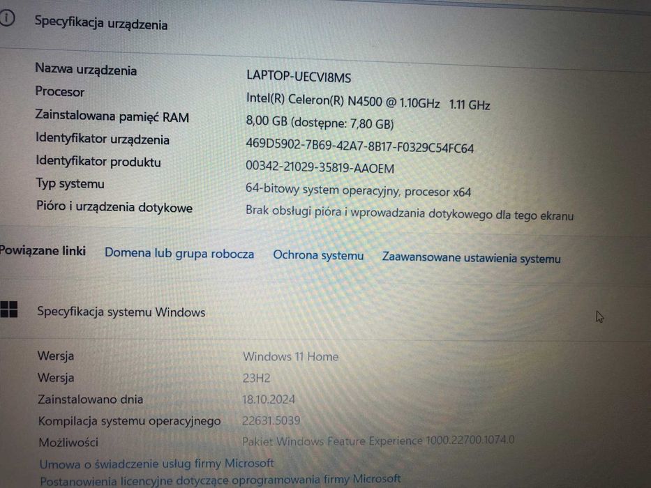 laptop HP 250 g9