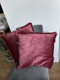 Zestaw poduszek ozdobnych z aksamitu 50x50 róż H&M poszewka ozdobna