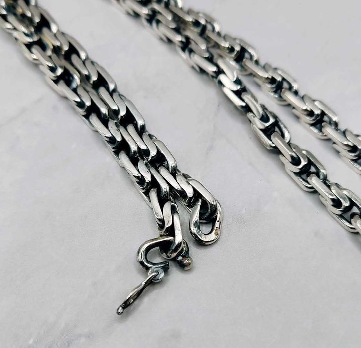 Срібний ланцюжок 80г "Біт" чоловічий мужская серебряная цепочка 925