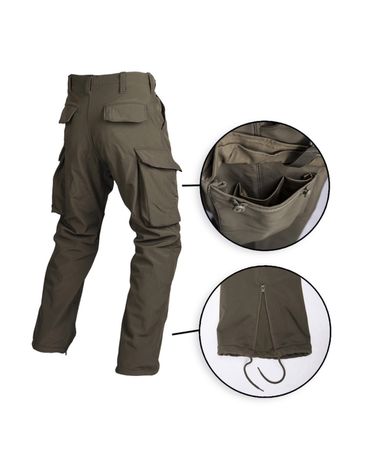 Тактические штаны Mil-Tec зима S M XL