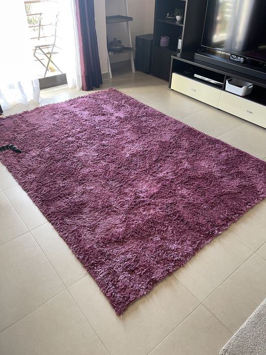 Tapete de sala cor beringela 2,25 por 1,60