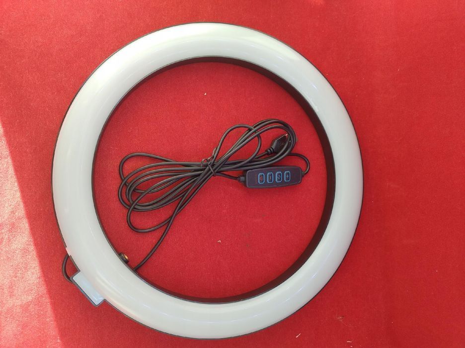 goldviver premium led ring light 25.4 cm usb z stojakiem i pilotem