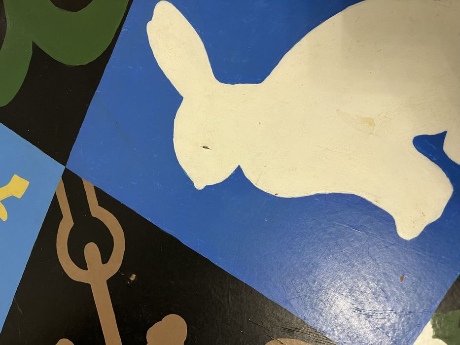 Stół okrągły odnowiony Fabryka Jafameg